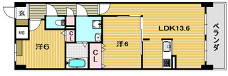 GRANDIOSE|茨木市の新築賃貸マンション|間取B
