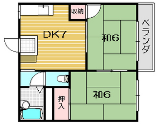 茨木市の賃貸アパート|ガーデンハイツ林 間取.jpg